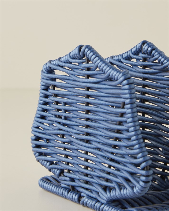 Coastlinear Plastik Peçetelik 15x6x11 cm Mavi