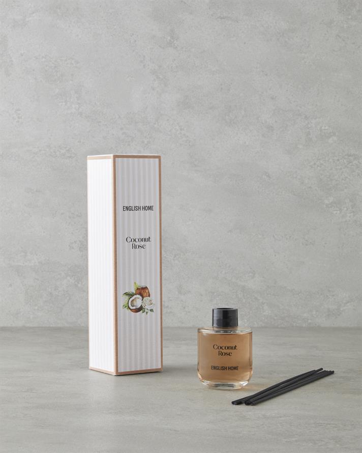 Coconut Rose Çubuklu Oda Kokusu 95 ml Şeffaf