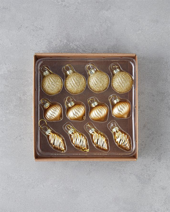 Colin Set Yılbaşı Ağacı Süsü Gold