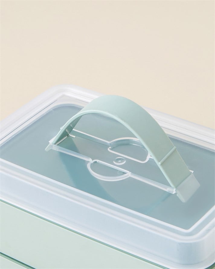 Collotte 4 Parça Lunch Box Saklama Kabı 10,5x17 cm Yeşil