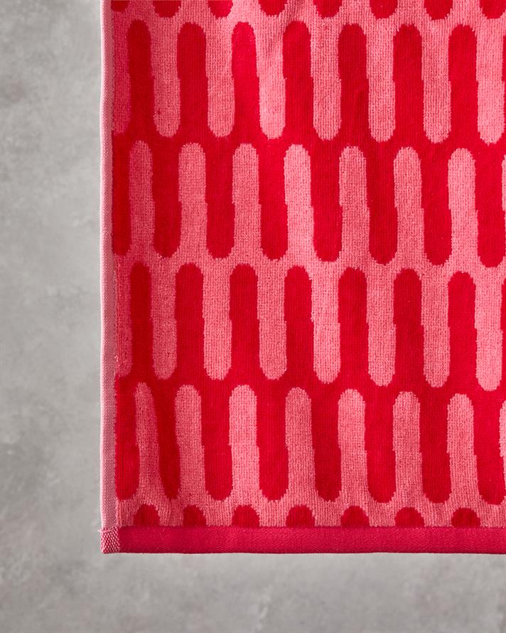 Color Pop Pamuklu İpliği Boyalı Plaj Havlusu 90x150 cm Pembe