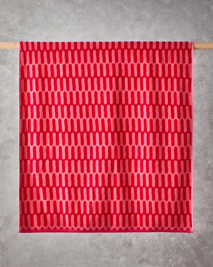 Color Pop Pamuklu İpliği Boyalı Plaj Havlusu 90x150 cm Pembe