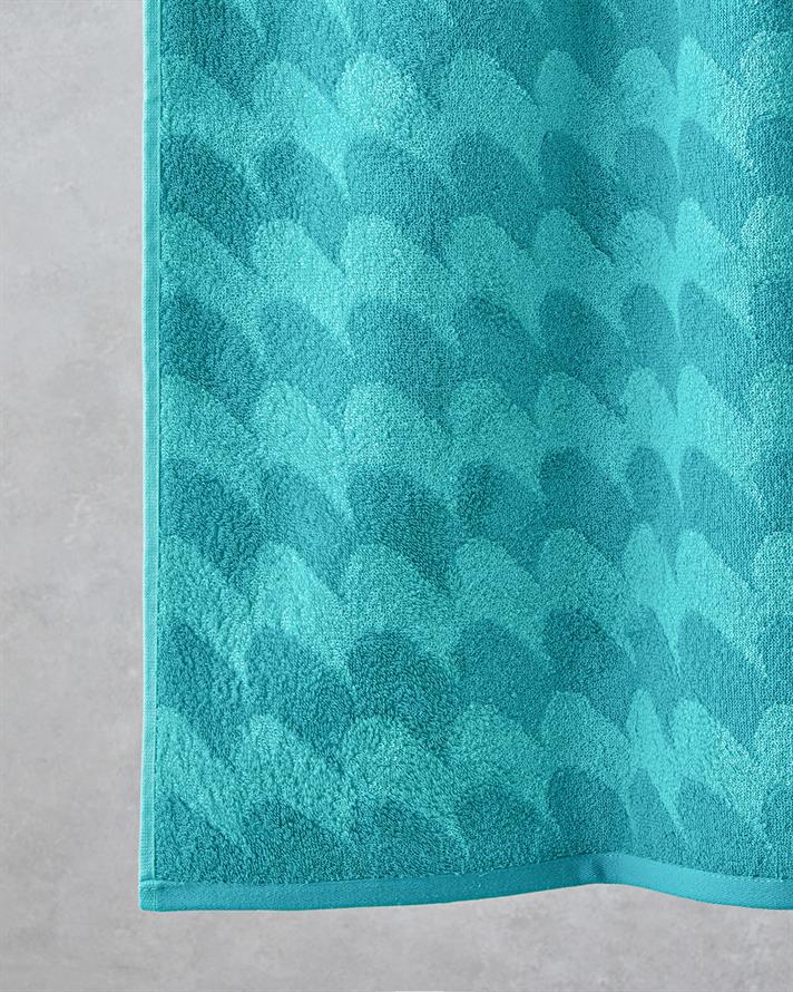 Color Wave Pamuklu İpliği Boyalı Plaj Havlusu 90x150 cm Yeşil