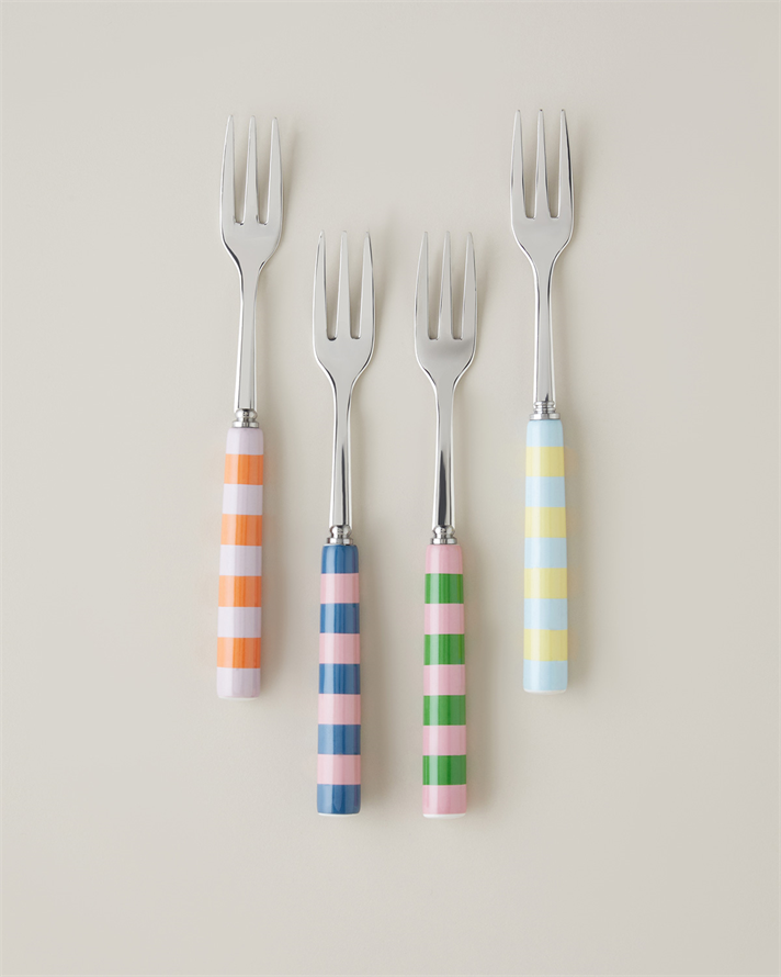 Colorline Paslanmaz Çelik 4lü Tatlı Kaşığı Renkli