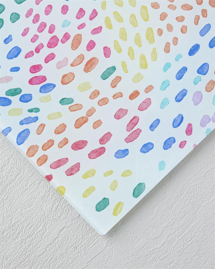 Colourful Joy Cam Kesme Tahtası 25x35 cm Renkli