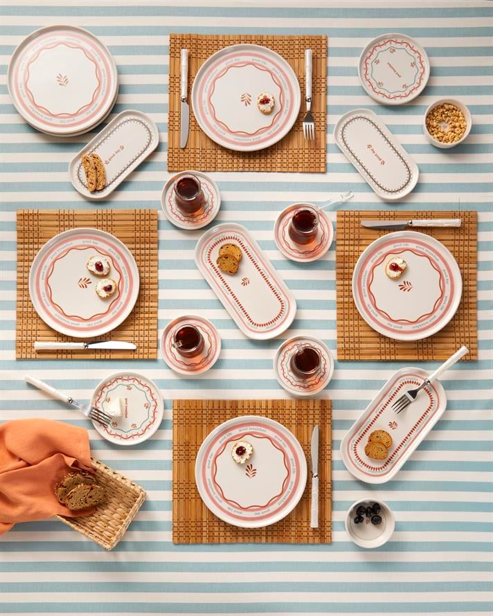 Comely Seramik Kahvaltı Takımı 32 parça 6 kişilik Renkli