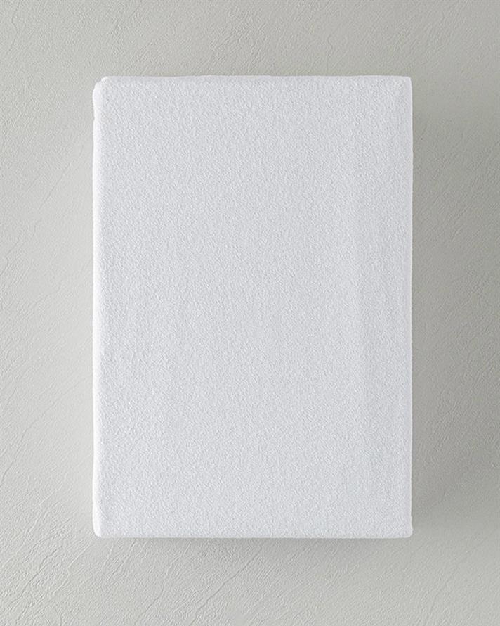Comfort Pamuklu Sıvı Geçirmez Çift Kişilik Yatak Koruyucu Alez 180x200 + 30 cm Beyaz