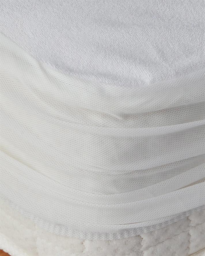 Comfort Pamuklu Sıvı Geçirmez Tek Kişilik Alez 140x200 + 30 cm Beyaz