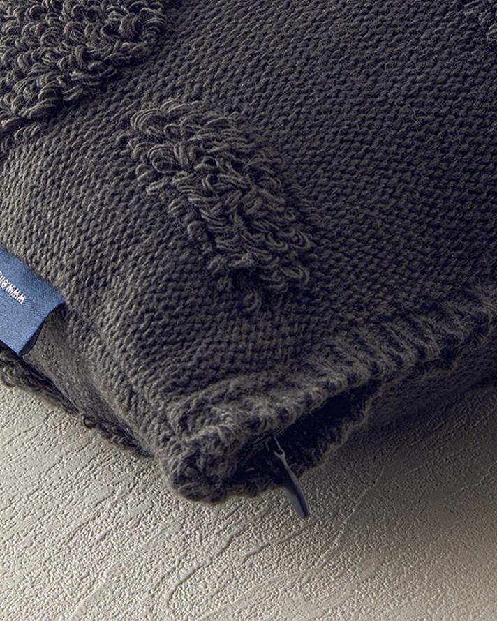 Comfycover Triko Kırlent Kılıfı Antrasit