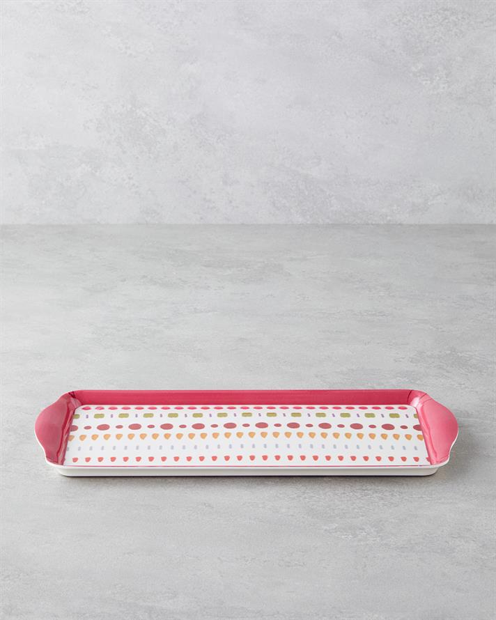 Confetti Melamin Tepsi 37x18 cm Renkli