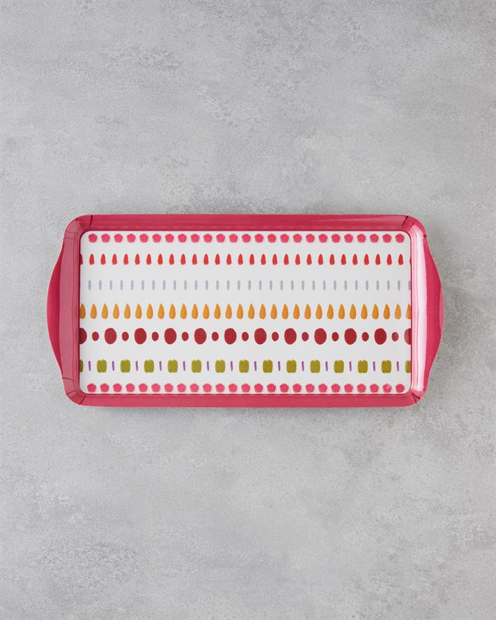 Confetti Melamin Tepsi 37x18 cm Renkli