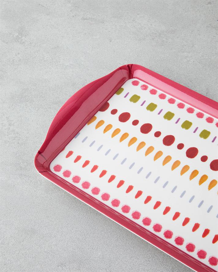 Confetti Melamin Tepsi 37x18 cm Renkli