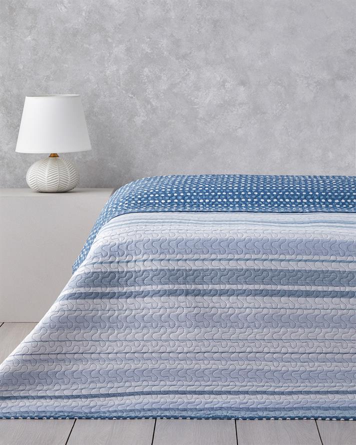 Contemporary Chic Çift Kişilik Çok Amaçlı Örtü 200x220 cm Lacivert
