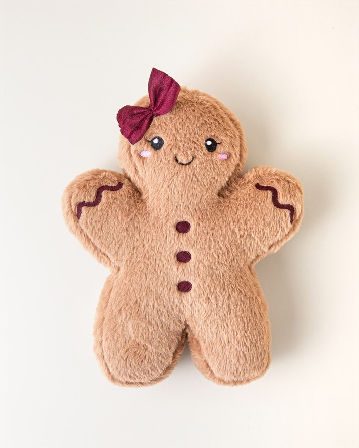 Cookie Girl Dekoratif Kırlent 30 cm Kahverengi