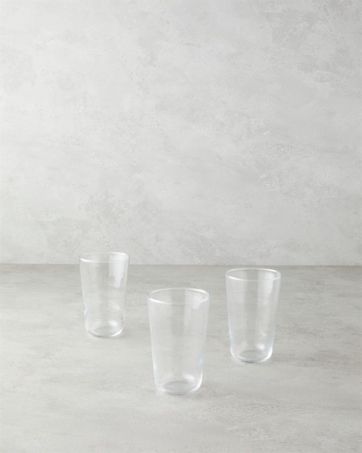 Cora Cam 3lü Bardak 400 ml Şeffaf