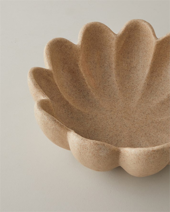 Corallo Dekoratif Kase 25 cm Bej