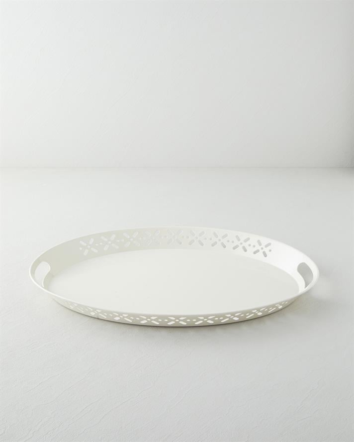 Core Metal Tepsi 52x39 cm Krem