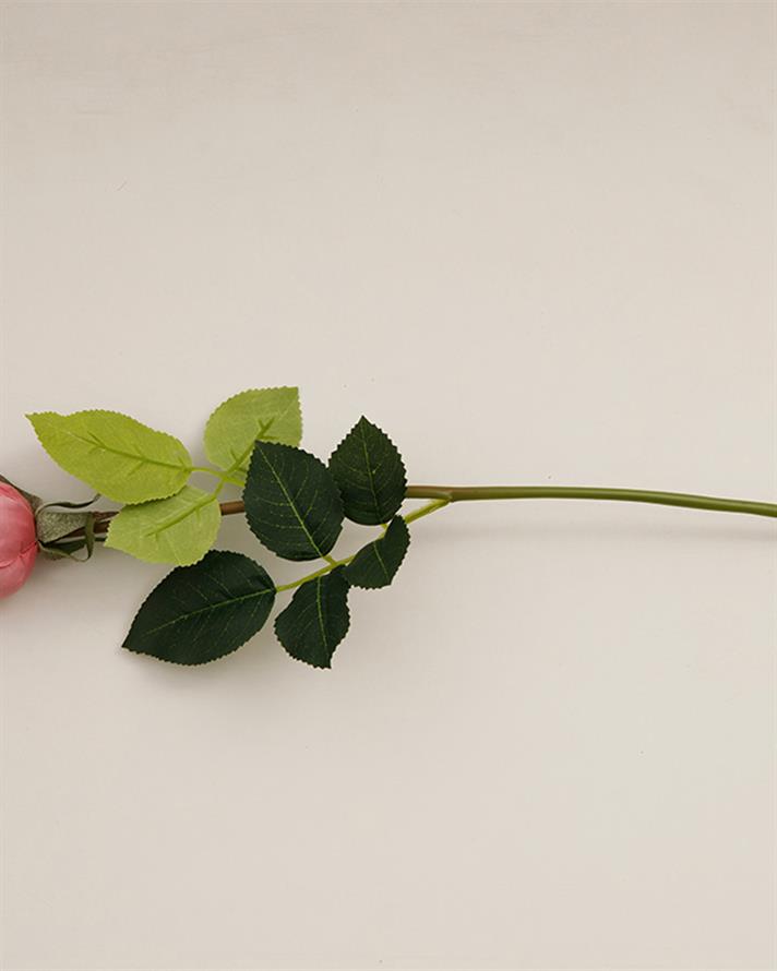 Corsage Kumaş Tek Dal Yapay Çiçek Koyu Pembe