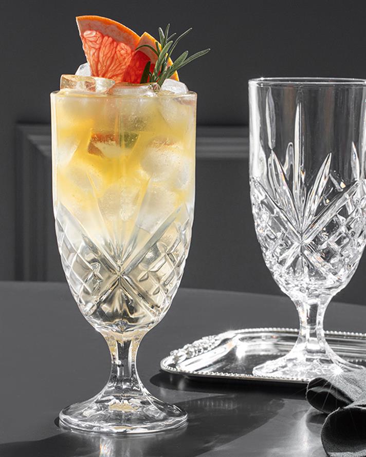 Cosmic Cam 2li Ayaklı Bardak 450 ml Şeffaf