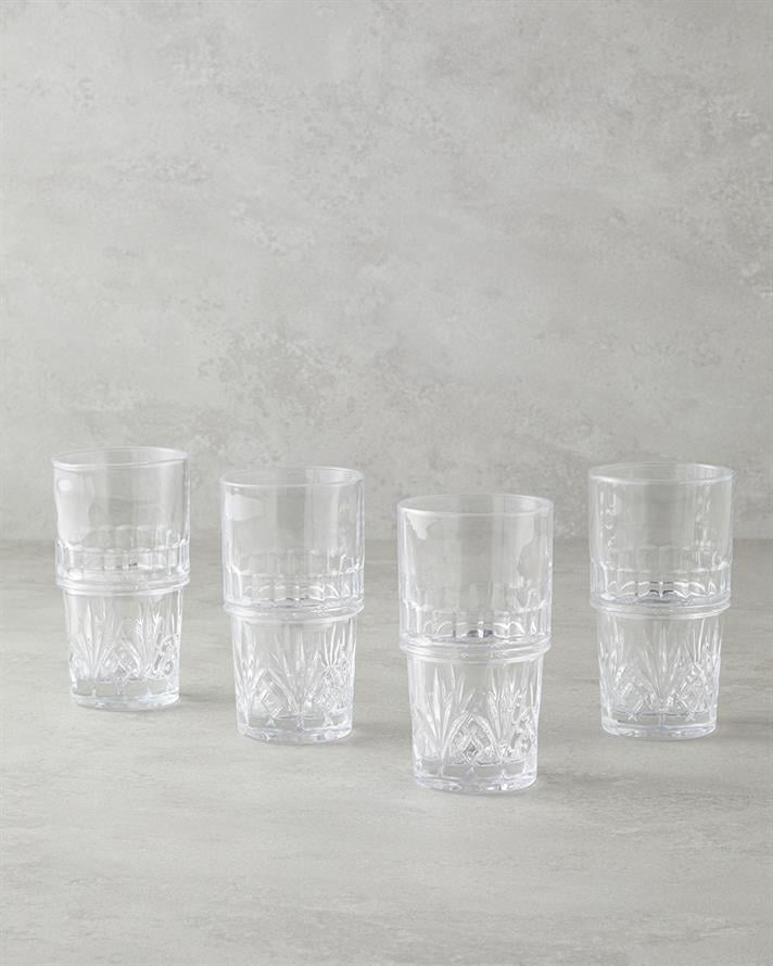 Cosmic Cam 4lü Bardak Şeffaf