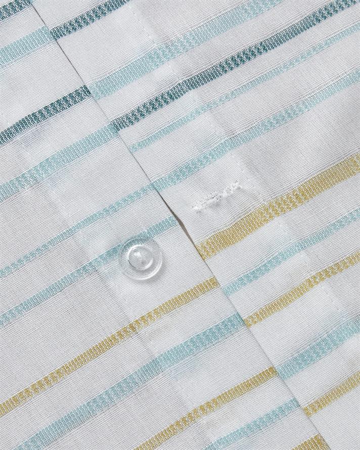 Cosmic Line İpliği Boyalı Çift Kişilik Nevresim Takımı 200x220 cm Seledon