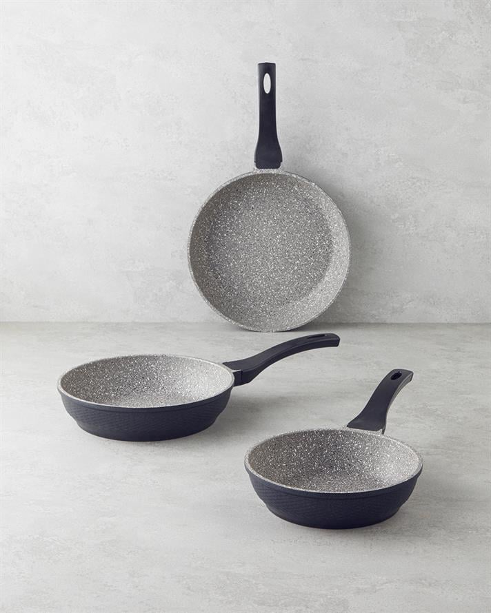 Costa 3lü Premium Tava Seti 20-24-28 cm Gri