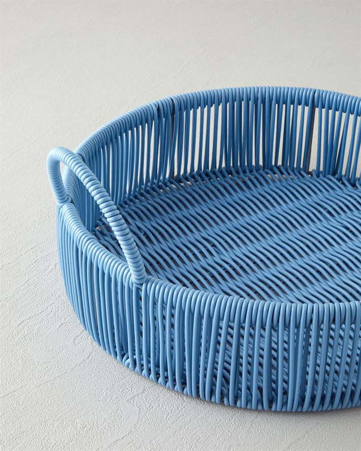 Cottage PP Tepsi 30x8 cm Mavi