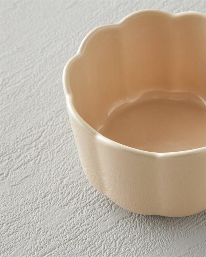 Cottage Stoneware 2’li Sufle Fırın Kabı 9 – 9 cm Koyu Pembe – Açık Pembe