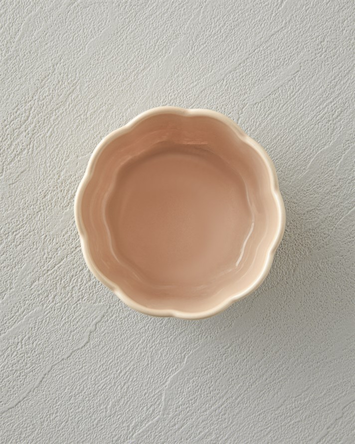 Cottage Stoneware 2’li Sufle Fırın Kabı 9 – 9 cm Koyu Pembe – Açık Pembe