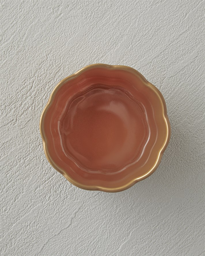 Cottage Stoneware 2’li Sufle Fırın Kabı 9 – 9 cm Koyu Pembe – Açık Pembe