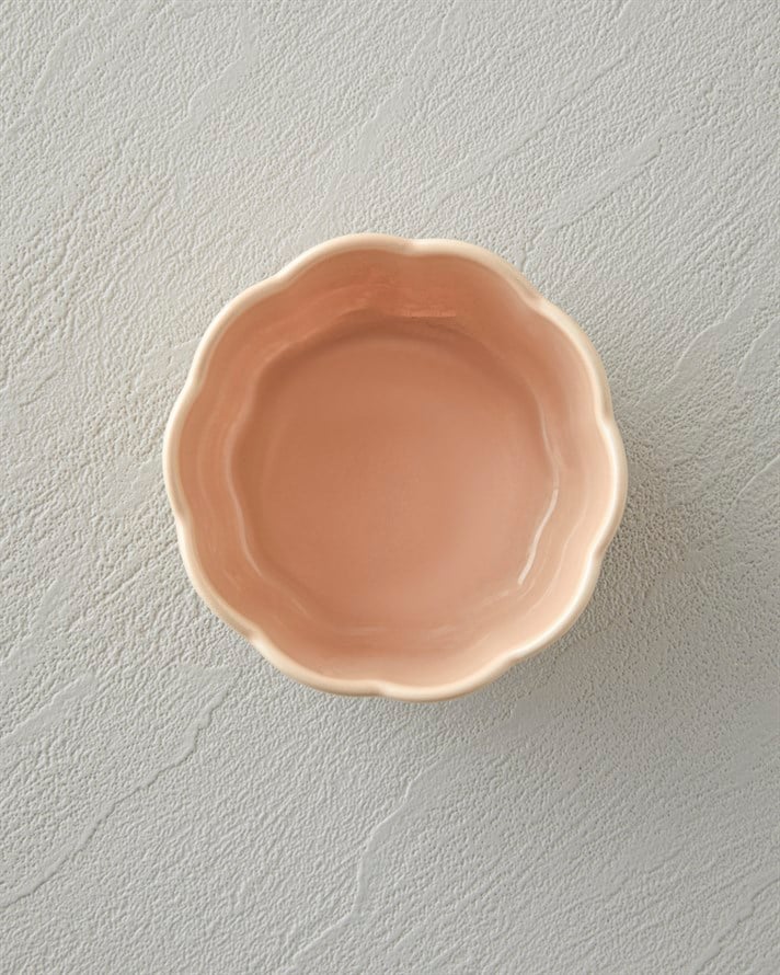 Cottage Stoneware 2’li Sufle Fırın Kabı 9 – 9 cm Koyu Pembe – Açık Pembe