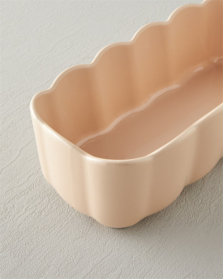 Cottage Stoneware Baton Fırın Kabı 29x13,5 cm Açık Pembe