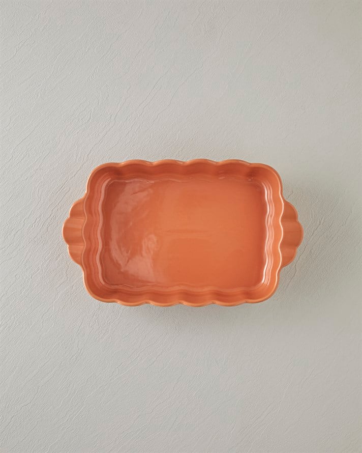 Cottage Stoneware Kalp Fırın Kabı 20,5x19 cm Koyu Pembe