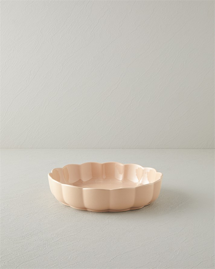 Cottage Stoneware Yuvarlak Fırın Kabı 27x6 cm Açık Pembe