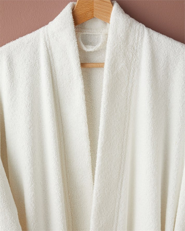 Cotton Line %100 Pamuk Bornoz Beyaz 360 G/m²