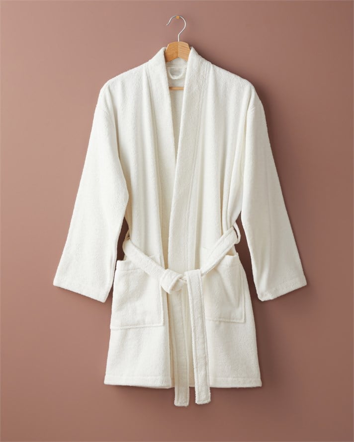 Cotton Line %100 Pamuk Bornoz Beyaz 360 G/m²