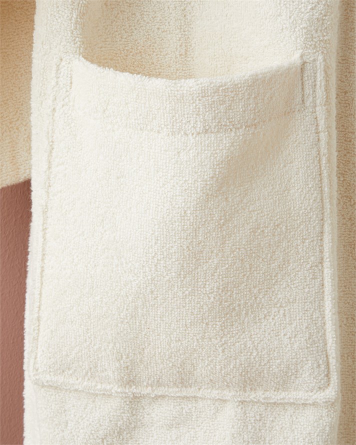 Cotton Line %100 Pamuk Bornoz Ekru 360 G/m²