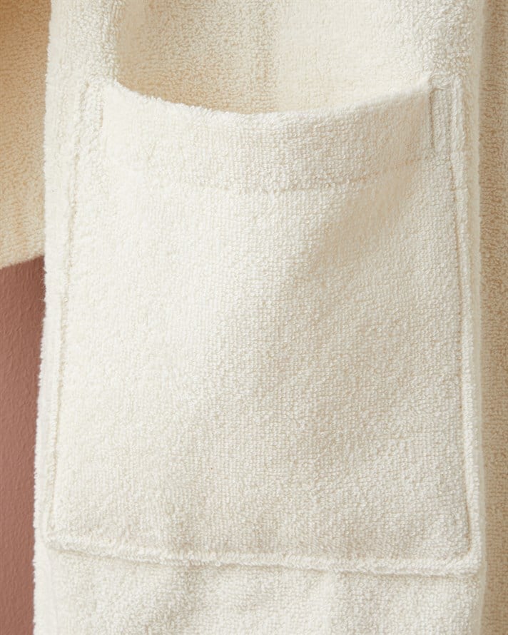 Cotton Line %100 Pamuk Bornoz S-M Ekru 360 G/m²
