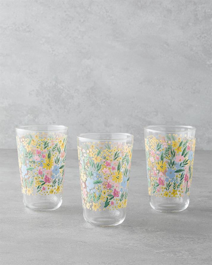 Cozy Cam 3lü Bardak 400 ml Renkli