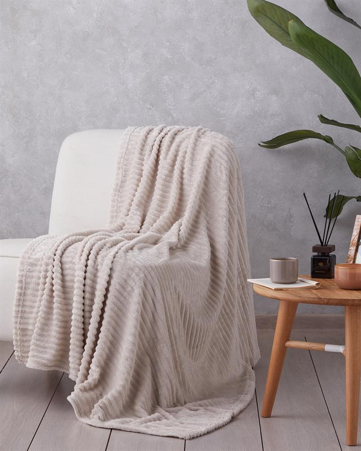 Cozy Oasis Supersoft Tv Battaniye 120x160 cm Krem