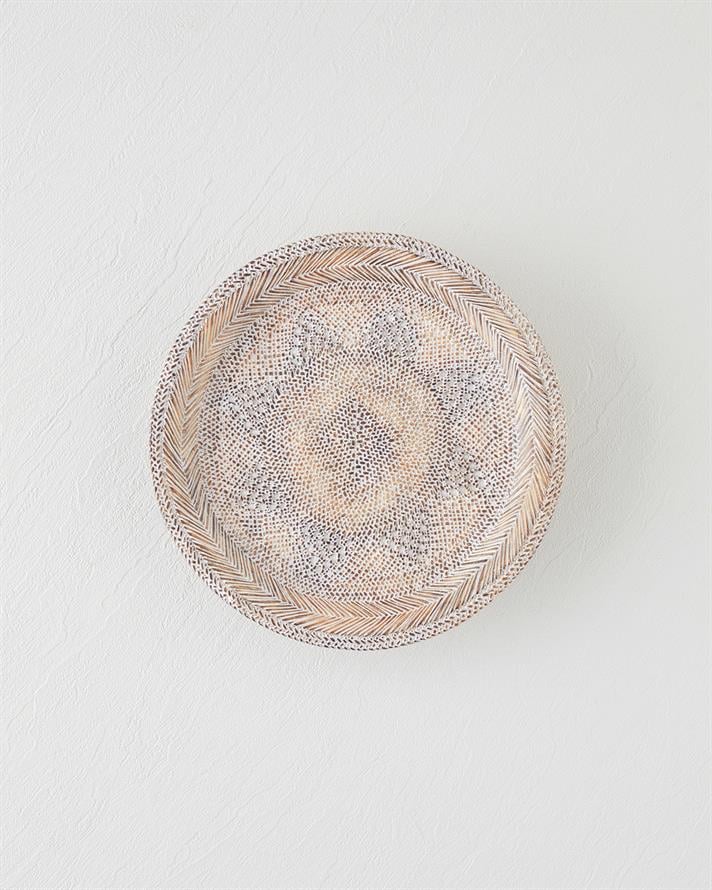 Cozy Polyresin Dekoratif Tepsi Kahve