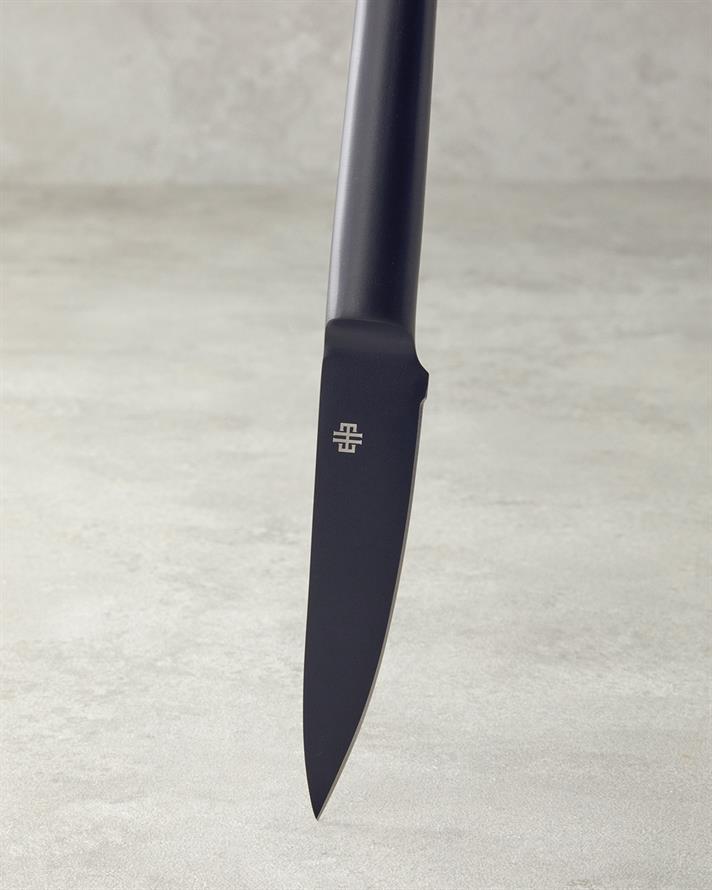 Creil Paslanmaz Çelik 4 Parça Bloklu Bıçak Seti 21-24-33-33 cm Siyah