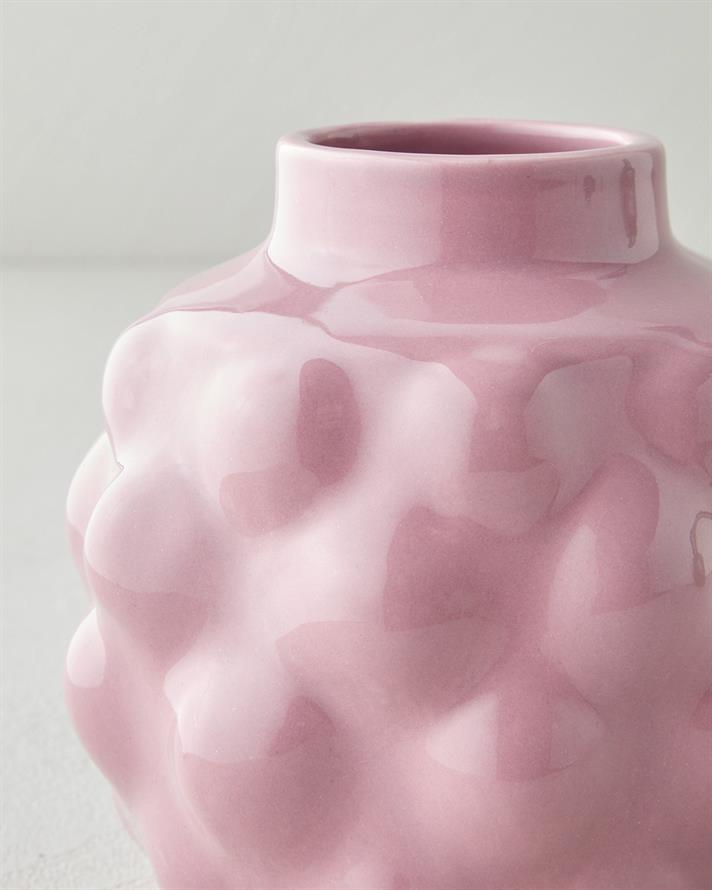 Creil Vazo 12,5x12,5x12 cm Pembe