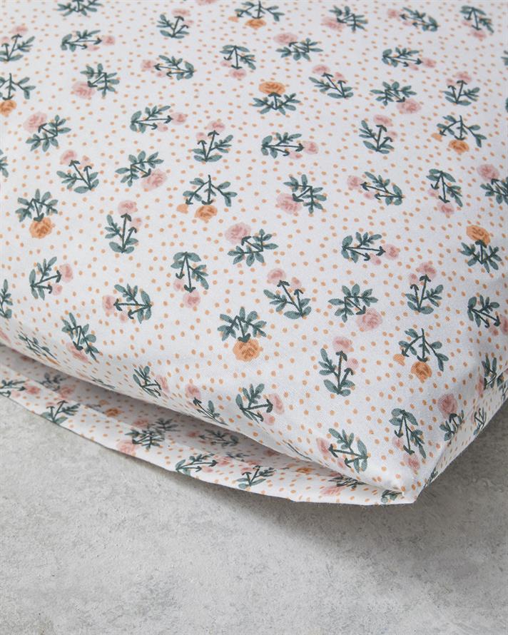 Crispy Dots Kolay Ütülenir 2li Yastık Kılıfı 50x70 cm Yeşil-Turuncu