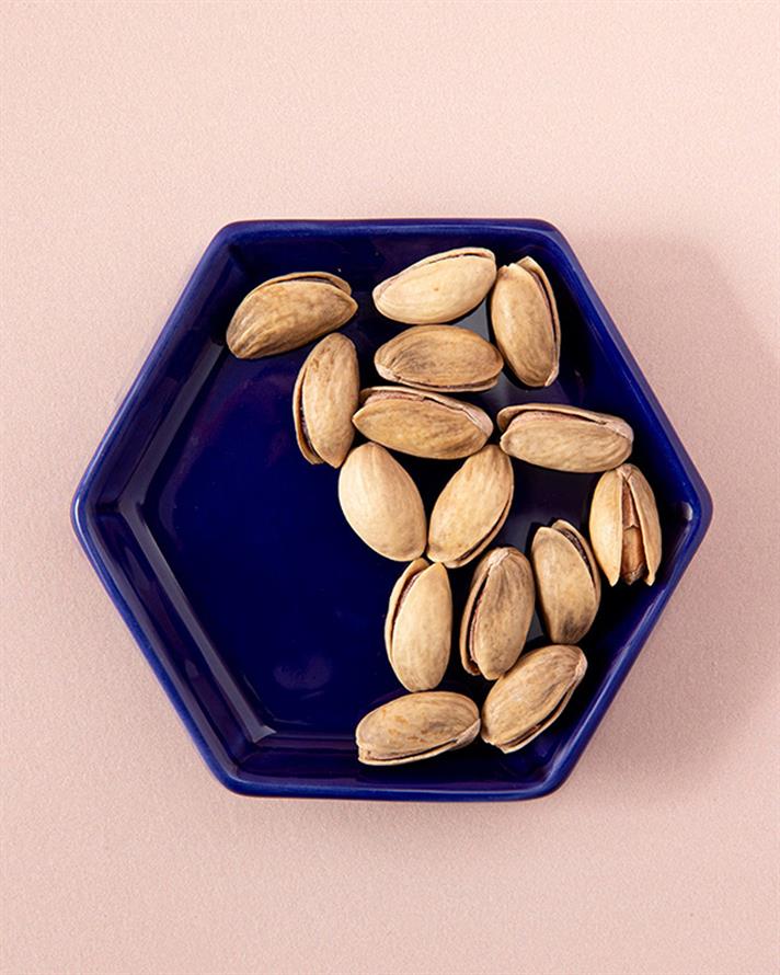 Crispy Flowers Seramik Çerezlik Lacivert