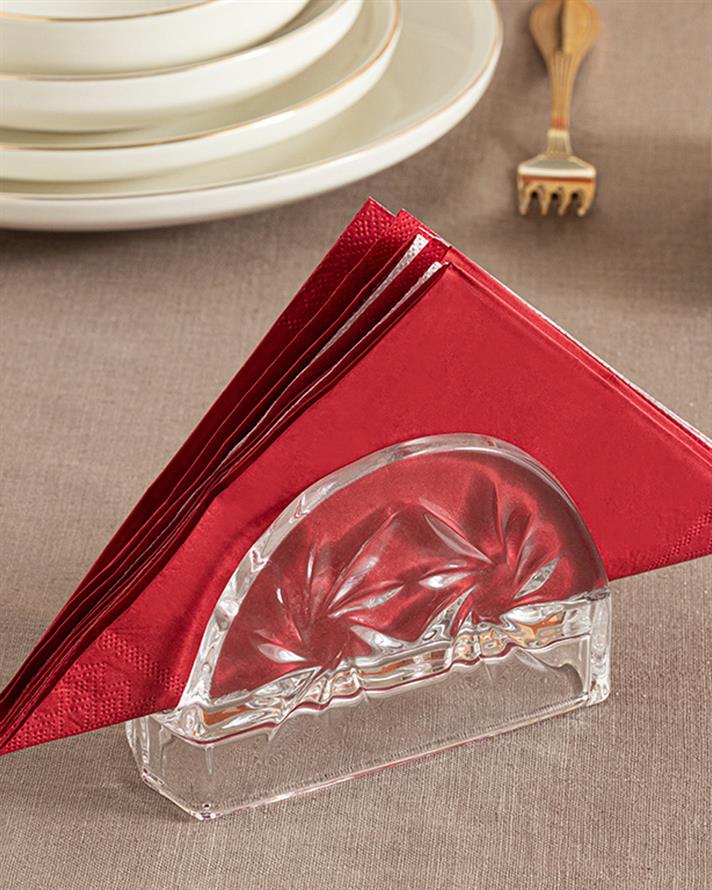 Cross Cam Peçetelik 13x9 cm Şeffaf