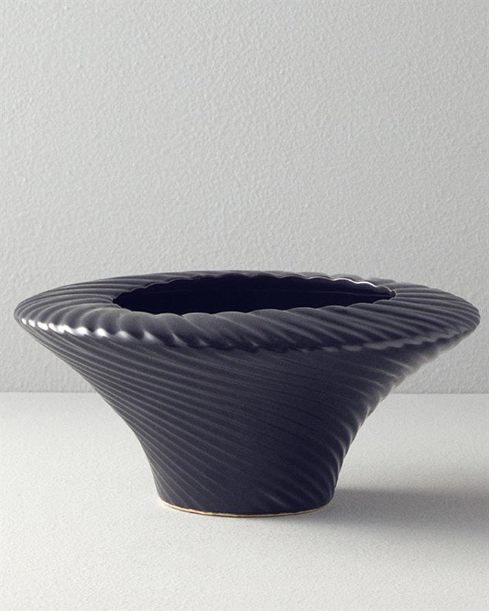 Crown Seramik Vazo Antrasit