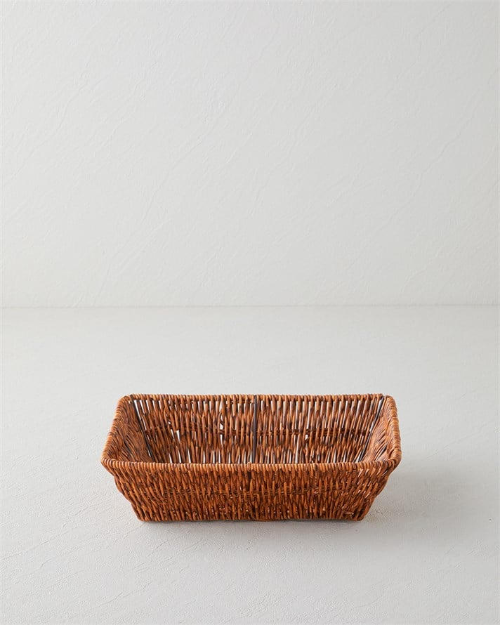 Crustic Ekmek Sepeti 26x20x7 cm Kahverengi