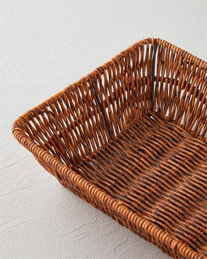 Crustic Ekmek Sepeti 26x20x7 cm Kahverengi