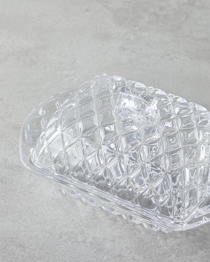 Crux Cam Tereyağlık 17,5x11x10 Cm Şeffaf